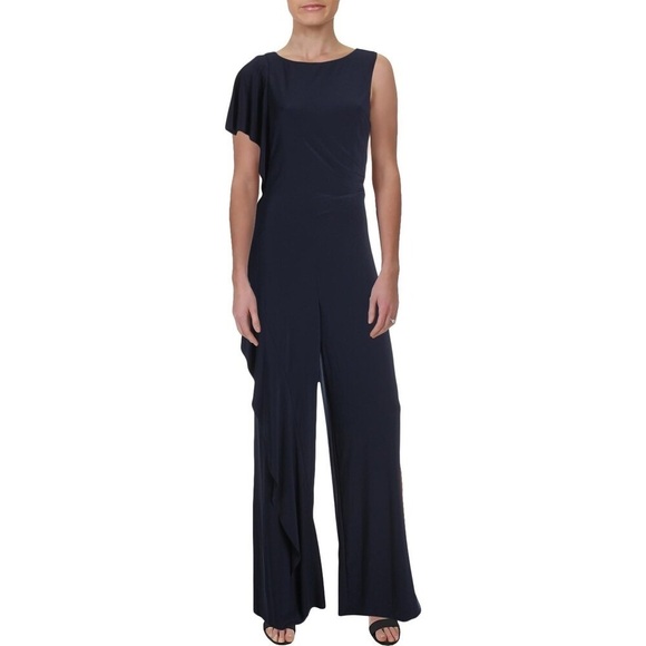 RALPH LAUREN Ruffled Flutter Sleeves Jumpsuit - Picture 2 of 6
